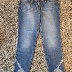 1822 Denim  Cropped Jeans Mid Rise Medium Wash Size 16